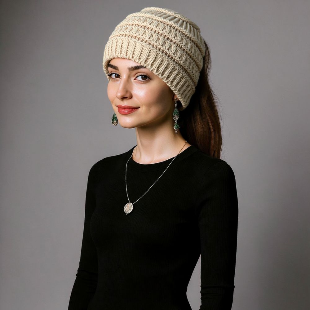 Fleece Ear Warmer Band - Herfst Winter Gebreide Hoofdband Dames Brede