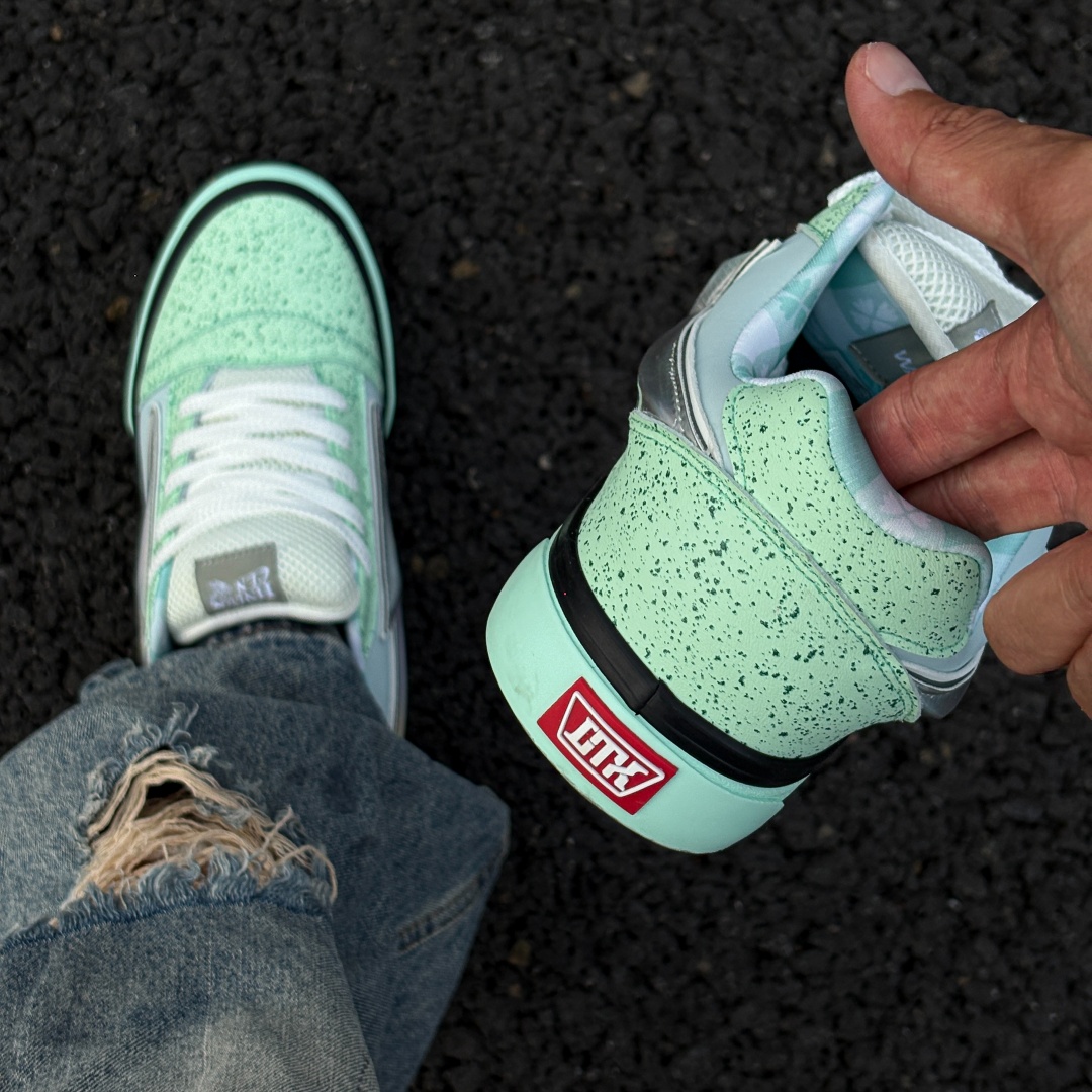 Vans Shoes Old Skool - Frisse mintgroene Lightning Chunky schoenen, unisex
