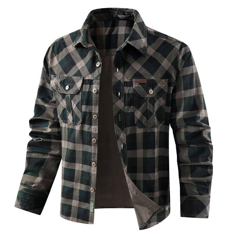 Heren geruite casual overhemde - Flannel Shirt Lined recensie en prijs